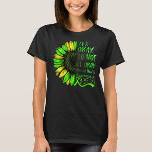 Sonnenblumen Mental Health Awareness Green Ribbon T-Shirt