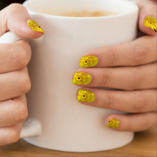 Sonnenblumen Minx Nagelkunst