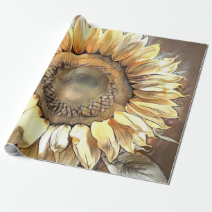 Sonnenblumen Mirror Modern Art Collection Geschenkpapier