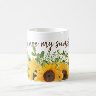 Sonnenblumen mit Ihnen sind mein Sonnenschein-Ange Kaffeetasse