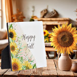 Sonnenblumen mit individualisierbarem Text Fotoplatte<br><div class="desc">Sonnenblumen mit individualisierbarem Text</div>