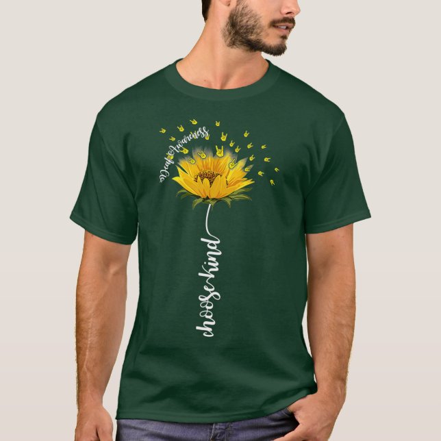 Sonnenblumen mit tiefer Gelbfärbung wählen T-Shirt (Vorderseite)