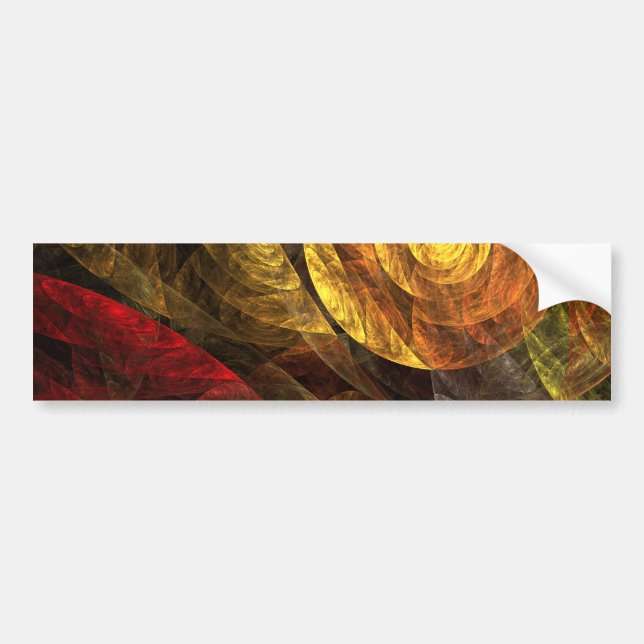 Sonnenblumen Modernes Abstraktes Kunstmuster Autoaufkleber (Vorne)
