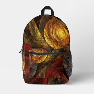 Sonnenblumen Modernes Abstraktes Kunstmuster Bedruckter Rucksack
