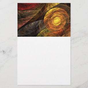 Sonnenblumen Modernes Abstraktes Kunstmuster Briefpapier