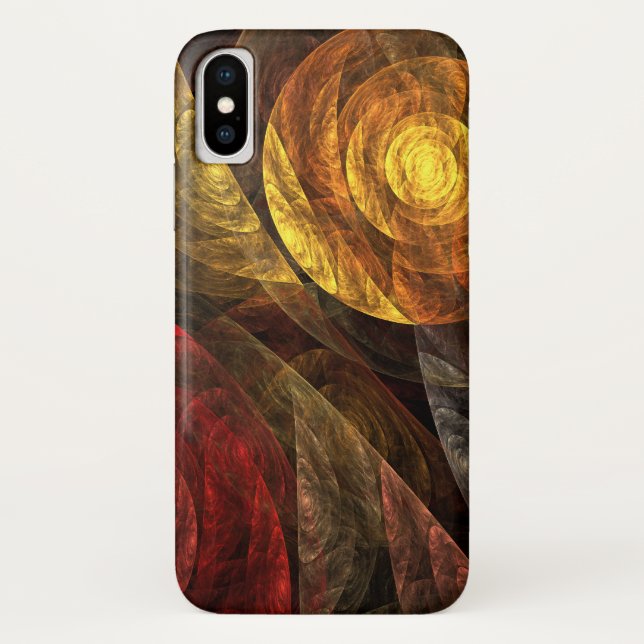 Sonnenblumen Modernes Abstraktes Kunstmuster Case-Mate iPhone Hülle (Rückseite)