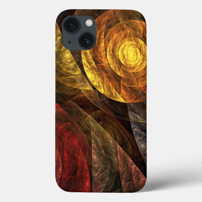 Sonnenblumen Modernes Abstraktes Kunstmuster Case-Mate iPhone Hülle (Rückseite)