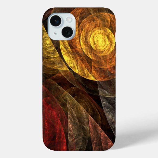 Sonnenblumen Modernes Abstraktes Kunstmuster Case-Mate iPhone Hülle (Rückseite)