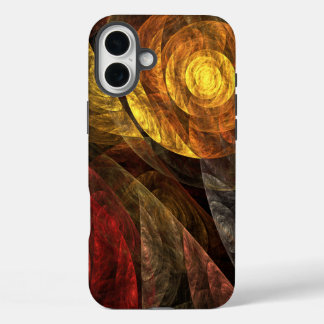 Sonnenblumen Modernes Abstraktes Kunstmuster iPhone 16 Plus Hülle
