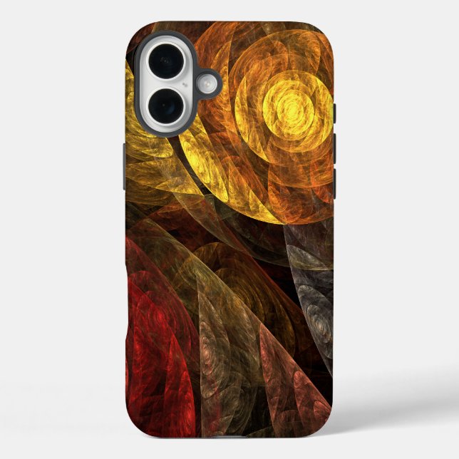 Sonnenblumen Modernes Abstraktes Kunstmuster Case-Mate iPhone Hülle (Rückseite)