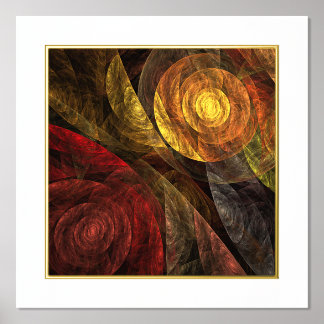 Sonnenblumen Modernes Abstraktes Kunstmuster Foliendrucke