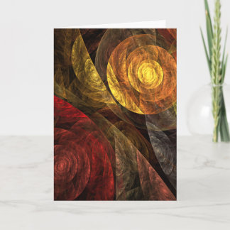 Sonnenblumen Modernes Abstraktes Kunstmuster Karte