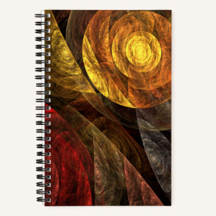 Sonnenblumen Modernes Abstraktes Kunstmuster Notizbuch
