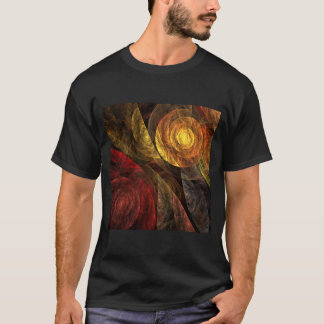 Sonnenblumen Modernes Abstraktes Kunstmuster T-Shirt