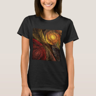 Sonnenblumen Modernes Abstraktes Kunstmuster T-Shirt