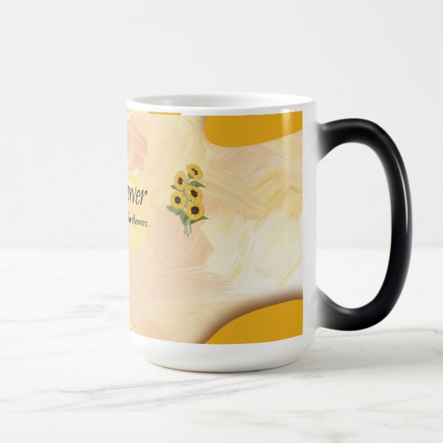 Sonnenblumen Morphing Tasse (Rechts)