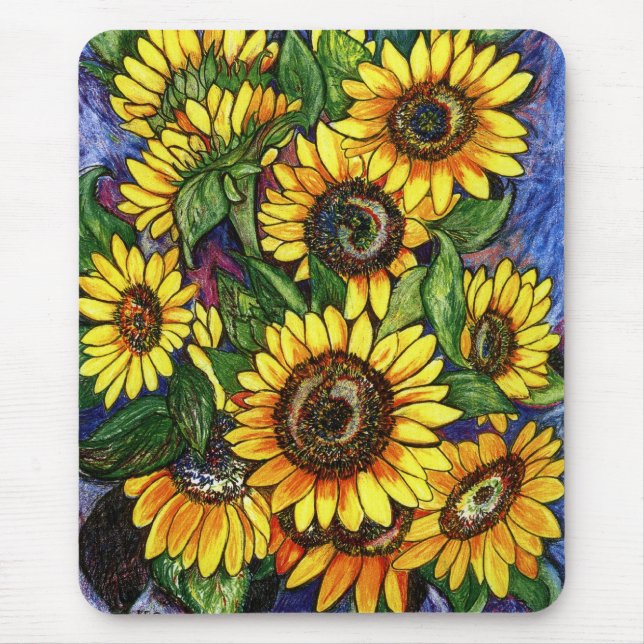 Sonnenblumen Mousepad (Vorne)
