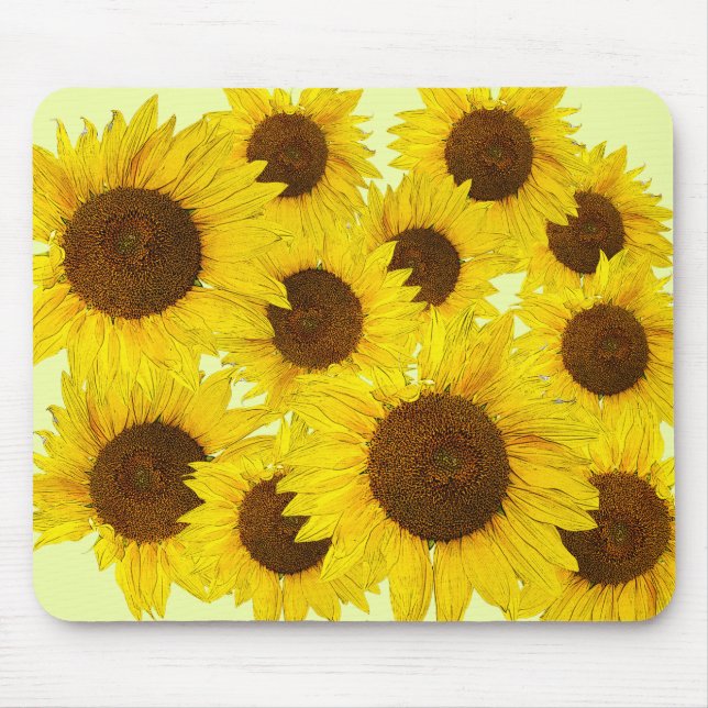 Sonnenblumen Mousepad (Vorne)