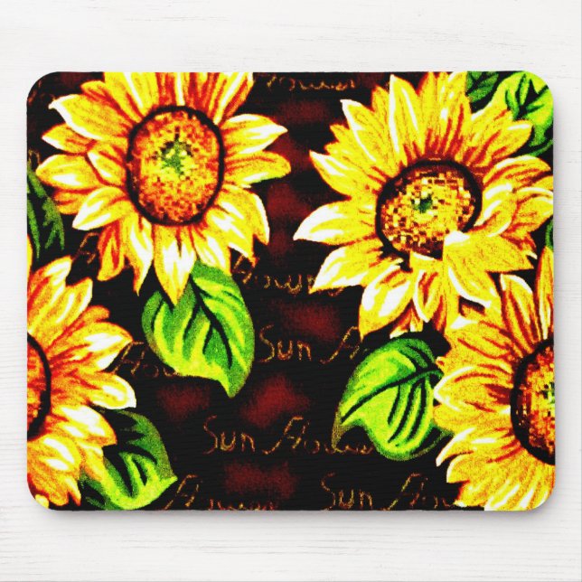 Sonnenblumen Mousepad (Vorne)