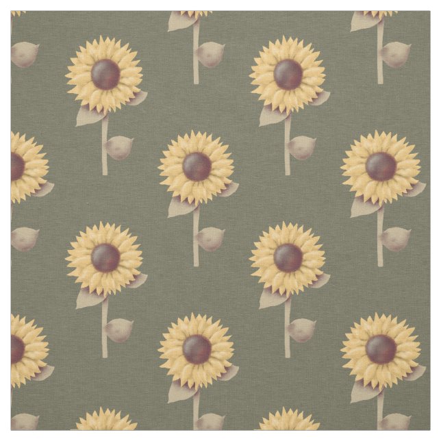Sonnenblumen Muster Prim Blumenmuster Stoff (Muster)