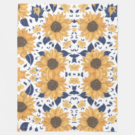 Sonnenblumen-Muster stilvolle Decke fürs neue Zuha