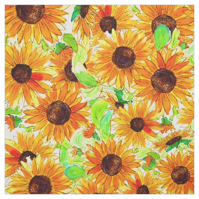 Sonnenblumen Muster Stoff (Muster)