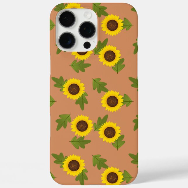 Sonnenblumen-Musterdesign – Hübsche Blumenästhetik Case-Mate iPhone Hülle (Rückseite)