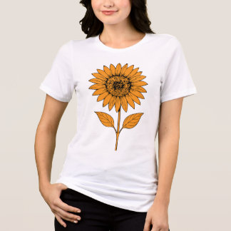 Sonnenblumen-Nacht Tri-Blend Shirt