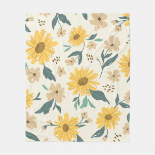 Sonnenblumen nahtlos Muster. Gelber Schwanz mit Fleecedecke