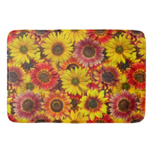 Sonnenblumen Nahtloses Muster Badematte