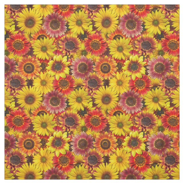 Sonnenblumen Nahtloses Muster Stoff (Muster)