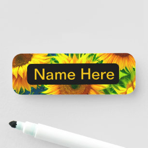 Sonnenblumen Namensschild