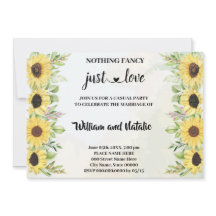 Sonnenblumen Nichts Extravagant nur Liebe Elopemen