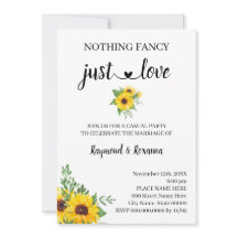 Sonnenblumen Nichts Extravagant nur Liebe Elopemen