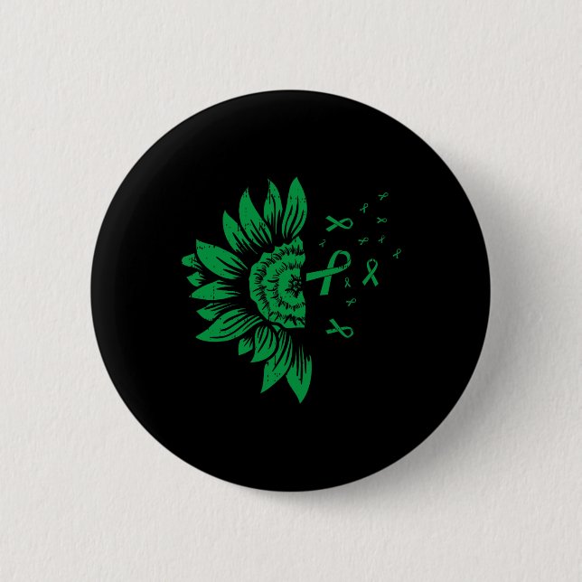 Sonnenblumen Nierenerkrankung Psychiatrische Erkra Button (Vorderseite)