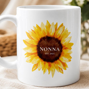 Sonnenblumen-Nonna-Tasse Oma-Geschenk Kaffeetasse