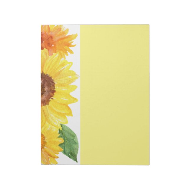 Sonnenblumen Note Pad Notizblock (Rotiert)