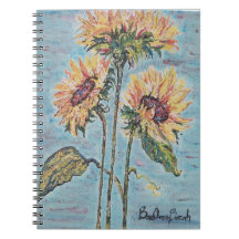 Sonnenblumen-Notebook
