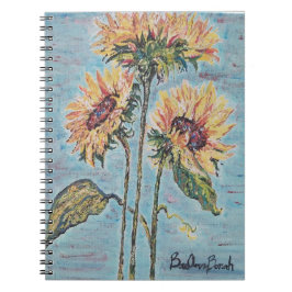Sonnenblumen-Notebook Notizblock