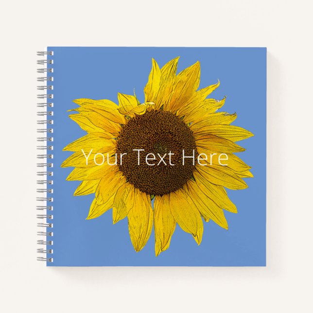 Sonnenblumen-Notebook Notizbuch (Vorderseite)