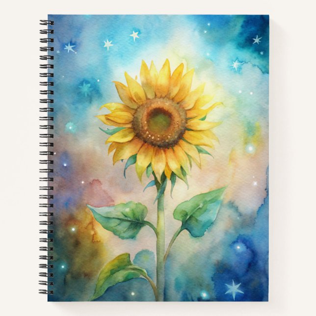 Sonnenblumen-Notebook und -Journale Notizbuch (Vorderseite)