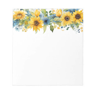 Sonnenblumen Notepad Notizblock