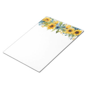Sonnenblumen Notepad Notizblock