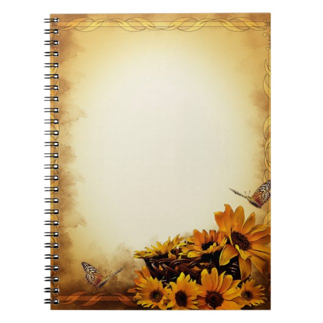 Sonnenblumen Notizblock (Vorderseite)