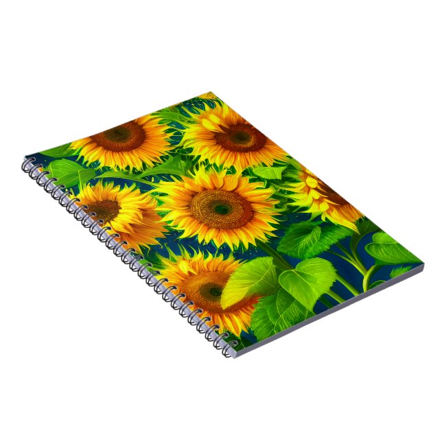 Sonnenblumen Notizblock (Rechte Seite)