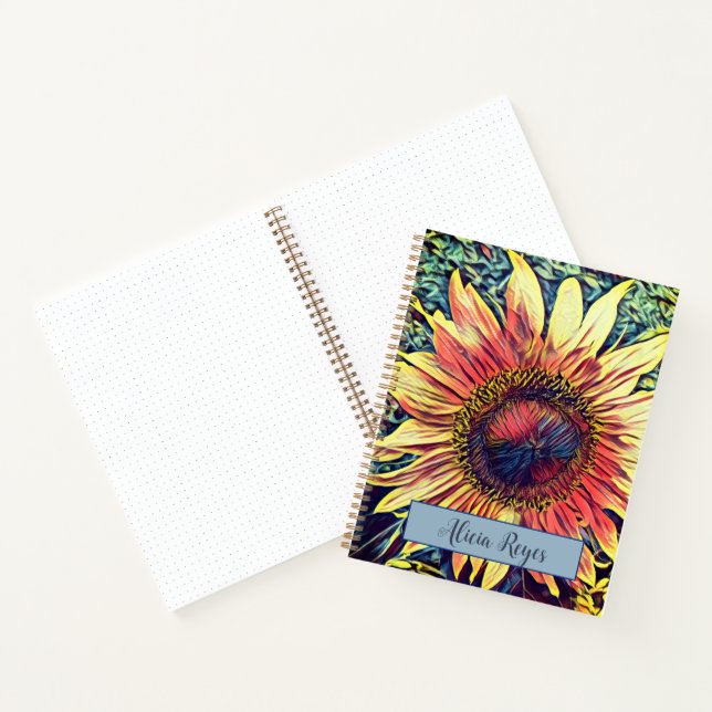 Sonnenblumen Notizbuch (Innenseite)