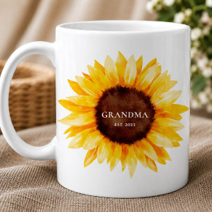 Sonnenblumen-Oma-Tasse   Oma-Geschenk Kaffeetasse