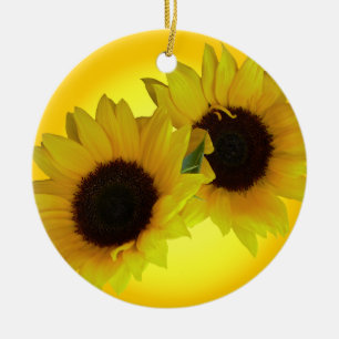 Sonnenblumen Ornament Personalisiert Sonnenblumen
