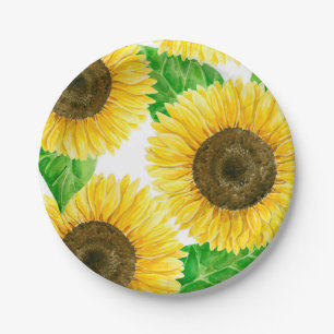 Sonnenblumen Pappteller