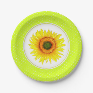 Sonnenblumen-Party Pappteller